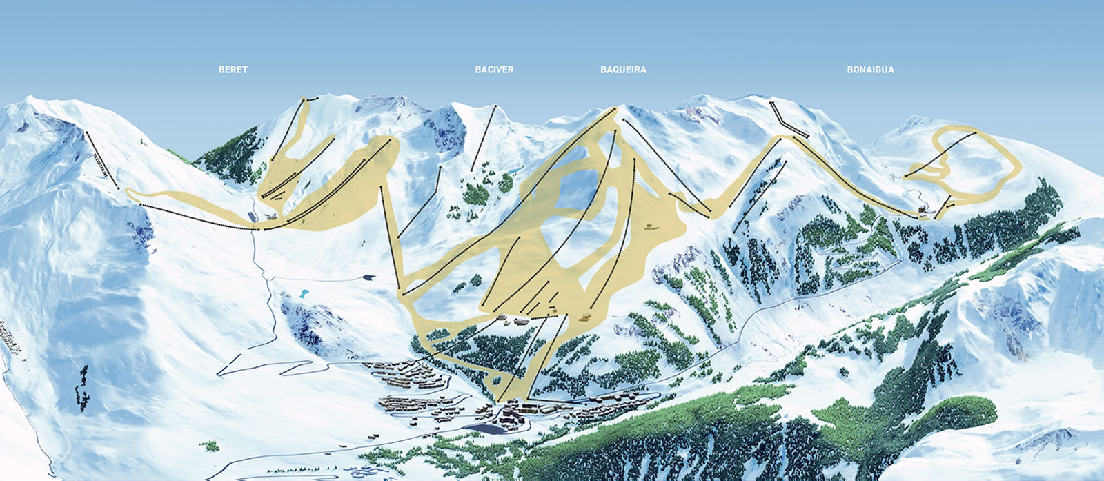 Image of Snowmaking System Map Baqueira/Beret